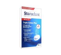 Steradent Triple Action Plus Pulitore Protesi Pulizia Dentiera, 90 Compresse