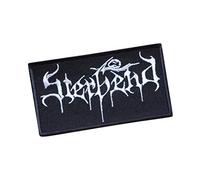 STERBEND - DSBM - Silenziatore per depressione suicida, in metallo nero, con scritta "Thy Light Managarm Mayhem Apati Nostalgia" ricamato, ferro su applique