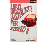 stereo 8 track label personalizzata cassetta lp etichetta adesiva musicassetta