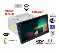 STEREO AUTO ANDROID 10" POLLICI 2DIN AUTORADIO GPS WIFI TOUCH SCREEN CD DVD USB
