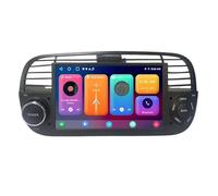 Stereo Auto Android per Fiat 500 2007 2008-2014 Double Din 7 Pollici Radio con Carplay Senza Fili Bluetooth USB GPS Controllo del Volante Telecamera Posteriore Wifi(X7 6G+128G)