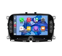 Stereo Auto Android per Fiat 500 2016-2019 7 Pollici Radio con Carplay Senza Fili Bluetooth USB GPS Controllo del Volante Telecamera Posteriore Wifi(B7 1G+32G)