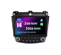 Stereo Auto Android per Honda Accord 7 2003-2007 10 Pollici Radio con Carplay Senza Fili Bluetooth USB GPS Controllo del Volante Telecamera Posteriore Wifi(D7 2G+32G)