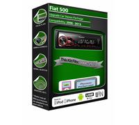 Stereo Auto Fiat 500, Radio Pioneer USB AUX In, Lettore iPod iPhone Android