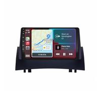 Stereo Auto Hd Touch Screen per Renault Megane 2 2004-2008 Android Carplay Navigazione Radio Lettore Video, with Mirror Link/Siri/Backup Camera, 8 Nucleo 6G+128G