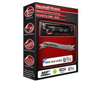 Stereo Auto Vauxhall Vivaro, Lettore CD MP3 Pioneer Radio Con USB AUX Anteriore