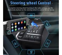 Stereo Per Auto Singolo Din Con CarPlay/ANDROID AUTO E Radio Touchscreen