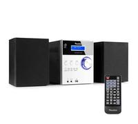 Stereo Set met CD Speler En Radio - Audizio Metz - Bluetooth - AUX - Alarm - Aluminium (102.332)