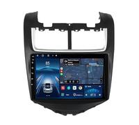 Stereo touchscreen da 9" per Chevrolet Aveo 2014-2017, Android 12, Wireless CarPlay, Android Auto, navigazione GPS, Bluetooth, DAB, Mirror Link, RDS, DSP, compatibile con telecamera posterio