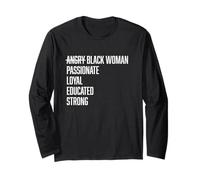 Stereotipi della Donna Nera Arrabbiata Maglia a Manica