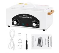 Sterilizzatore a Calore Secco 220°C, Mini Sterilizzatore ad Alta Temperatura con Timer da 60 Minuti per Strumenti in Metallo, Ideale per Centro Estetico, Studio di Tatuaggi e Uso Professionale