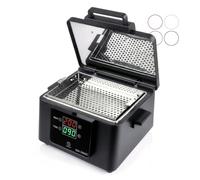 Sterilizzatore a Secco Digitale 200°C Professionale per Manicure e Pedicure - Forno Sterilizzatore con Doppio Display LCD, Timer 0-90 min, Camera Inox 210x150x55 mm, 300W