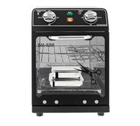 Sterilizzatore ad alta temperatura a 2 livelli, 8 l, 600 W, temperatura regolabile 0-220 ℃, tempo regolabile 0-60 min, 22 x 21 x 31,5 cm (nero)