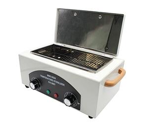 Sterilizzatore ad aria calda da 300 W per disinfezione a 220 ℃ a calore secco, per unghie con timer, ideale per cosmetici, studi di pedicure e parrucchiere