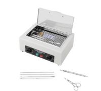 Sterilizzatore ad aria calda da 300 W, sterilizzatore ad alta temperatura 220 °C, sterilizzatore a calore secco, capacità 2 l, intervallo di tempo 0 - 60 min per cosmetici, studi di cura dei piedi