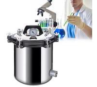 Sterilizzatore for autoclave a vapore, dispositivo di sterilizzazione ad alta pressione for apparecchiature mediche, dentistiche e di laboratorio, costruzione in acciaio inossidabile(18L)