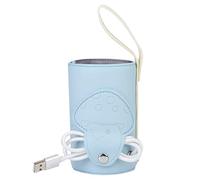 Sterilizzatore per biberon da viaggio, scaldabiberon per auto con controllo della temperatura intelligente per tazze d'acqua(blu)