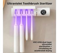 Sterilizzatore per spazzolino UV MSS-sterilizzatore per spazzolino intelligente con asciugatura ad aria per spazzolino elettrico, asciugatrice per spazzolino 4