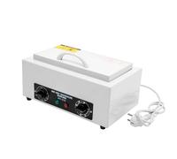 Sterilizzatore per unghie, 300 W, sterilizzatore ad aria calda, sterilizzatore, tempo regolabile, 0-60 minuti, temperatura regolabile, 50-220 °C, con due spie di controllo, sterilizzatore ad alta