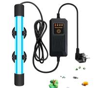 Sterilizzatore UV per acquario, 13 W, lampada UV per acquario, con timer contro alghe e batteri, luce UV per stagno, piscina, filtro, cuccia, impermeabile, per casa e cucina