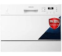 Sterilizzatori lavastoviglie da tavolo lavastoviglie lavastoviglie per uso domestico con 6 programmi 6 set di mini lavatrice disinfettante per risparmiare acqua ed elettricità (colore: bianco,