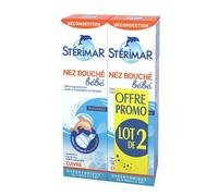 Sterimar - Spray delicato per l'igiene del naso, per neonati da 3 mesi, 2 x 100 ml