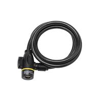 Sterling 0812K Lucchetto per Bicicletta, 8 mm x 1,2 m, con Supporto per Telaio, Nero, 8mm x 1200mm