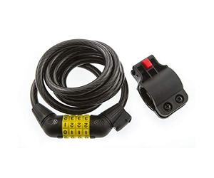 Sterling 201137 Cavo BLOCCAGGIO Combi 1X150CM 101C, Nero, 10mm x 1.5m Bike Lock