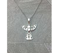 Sterling Argento Celtico Angelo Custode Filigrana Collana Mamma Giorno Regalo