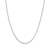 Sterling Argento Massiccio 2.5mm Ovale Rolo Collegamento Catena W/Gancio 40.6cm