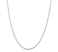 Sterling Argento Massiccio Semplice 1.95mm Cavo Collegamento Catena Con/Gancio