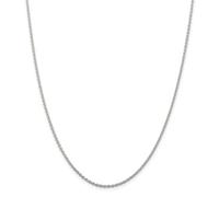 Sterling Argento Massiccio Semplice 1.95mm Cavo Collegamento Catena Con/Gancio