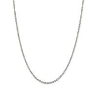 Sterling Argento Massiccio Semplice 2.75mm Cavo Collegamento Catena Con/Gancio