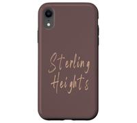 Sterling Heights Michigan Vintage design elegante Custodia per iPhone XR