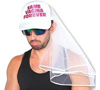 Sterling James Co. Cappello e velo per addio al celibato, per feste di compleanno, accessori,articoli divertenti