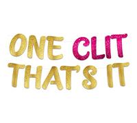 Sterling James Co. Striscione glitterato per addio al celibato, rettangolare, rosso e nero, in tessuto con accenti glitterati, 1,5 m