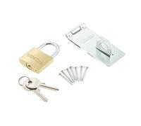 Sterling, PHS002, 40 mm grosso lucchetto in ottone, 95 millimetri HASP e soluzione)