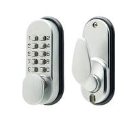 Sterling S2200V - Serratura digitale compatta con 10 pulsanti, finitura cromata satinata