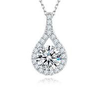 Sterling Silver 4ct D Colore VVS1 MOISSANITE CACCOLA DONNE GIETTOLI BRIMI CAPOLA ACCIAI