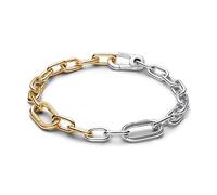 Sterling Silver and 14k Gold-Plated Link Bracelet