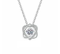 Sterling Silver Moss sei punte stella intelligente ciondolo gioielli da donna, Metallo