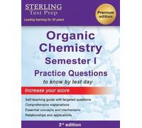 Sterling Test Prep College Organic Chemistry Semester I (Tascabile)