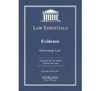 Sterling Test Prep Frank Addivinola Evidence, Law Essentials (Tascabile)