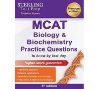 Sterling Test Prep MCAT Biology & Biochemistry Practice Questions (Tascabile)