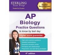 Sterling Test Prep Sterling Test Prep AP Biology Practice Questions (Tascabile)
