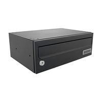 Sterling MB24BK Cassetta Postale Orizzontale, Nero, 358 x 125 x 250 mm