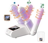 SternSinn Asciuga Scarpe Elettrico Asciuga Stivali Pieghevole Asciuga Scarponi in Modo Veloce Asciuga Scarponi in Modo Veloce con con Timer e Luce UV per Scarpe Guanti Calzini Doppio Antibatterico