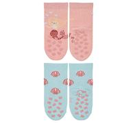Sterntaler ABS KrabbelsöckchenDoppelpack Meerjungfra Calzini, Zartrosa, 20 Bimba