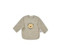 Sterntaler Bavaglino a maniche leone - Cotone assorbente con dolce applicazione leone - Pratica chiusura a bottone per indossarla e toglierla facilmente, grigio pietra