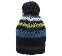 Sterntaler Berretto con Pompon a Strisce, Blu Marino, 55 Bambini e Ragazzi